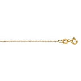 10K Yellow Gold Fine 24" Box Link Chain