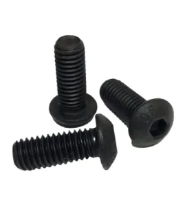 1/4-20 x 1/2" Button Head Socket Cap Screws Plain Finish QTY 100