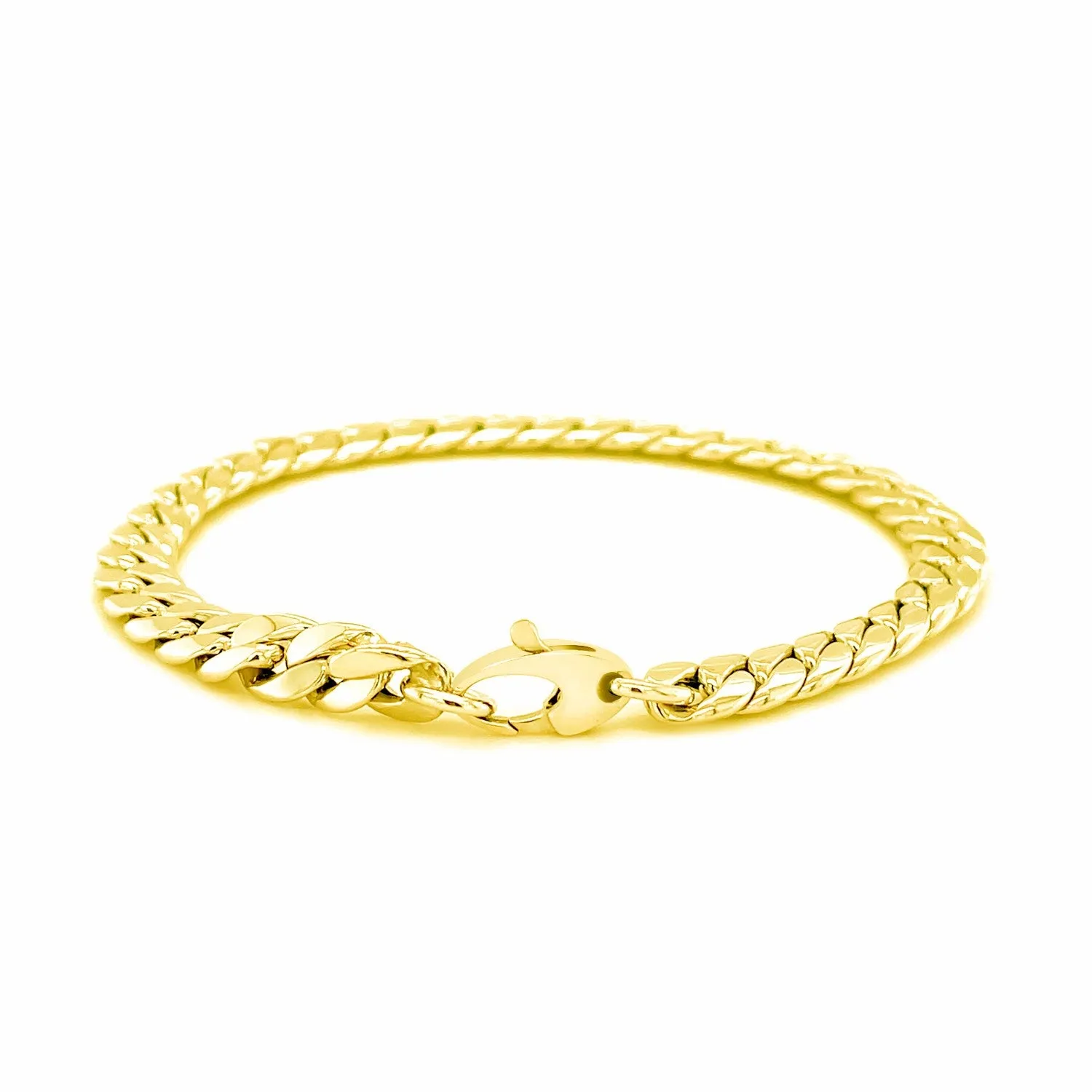 14K Yellow Gold Cuban Link Bracelet