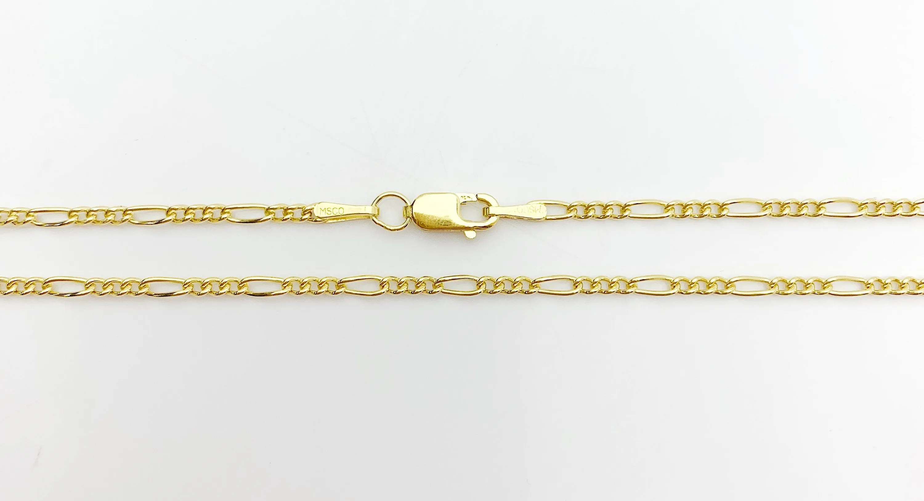 18” 14k Gold Filled Figaro Chain 1.5mm  (S2031CLC-18)