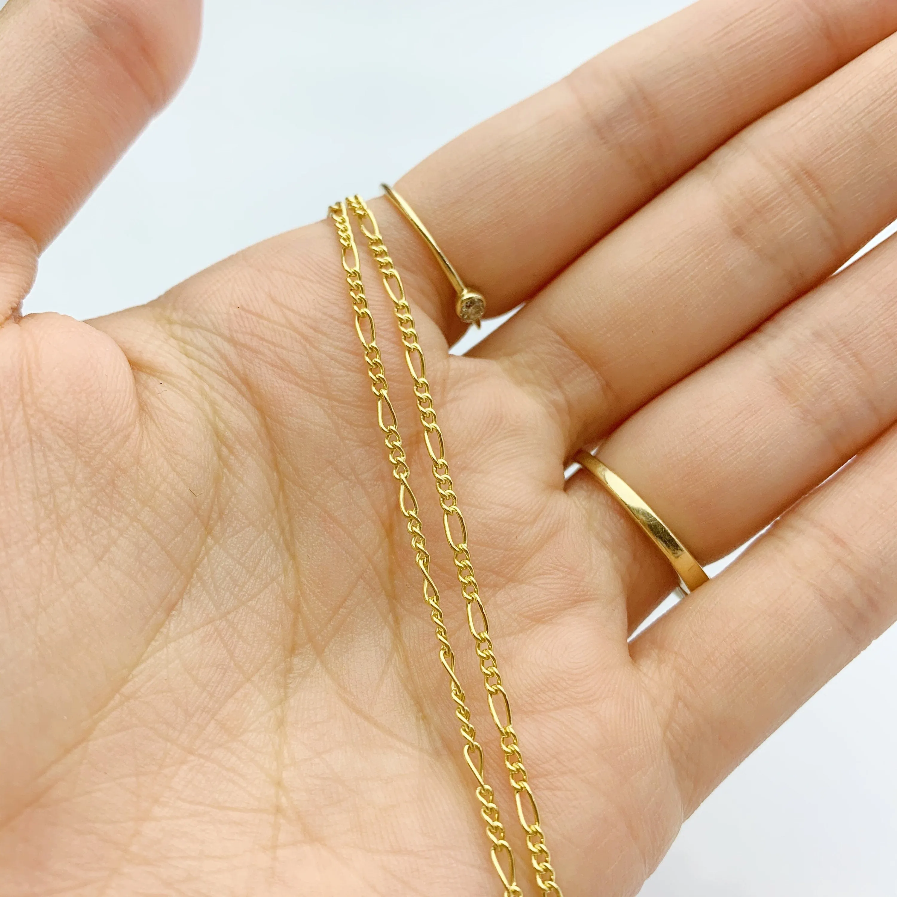 18” 14k Gold Filled Figaro Chain 1.5mm  (S2031CLC-18)