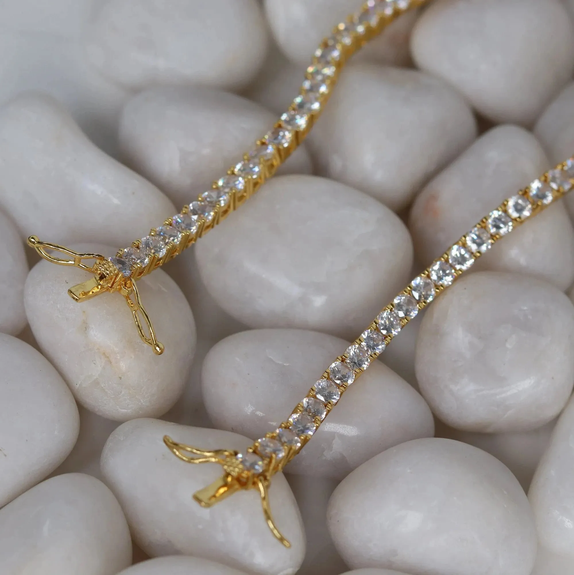 18K Gold-Filled Diamond Tennis bracelet