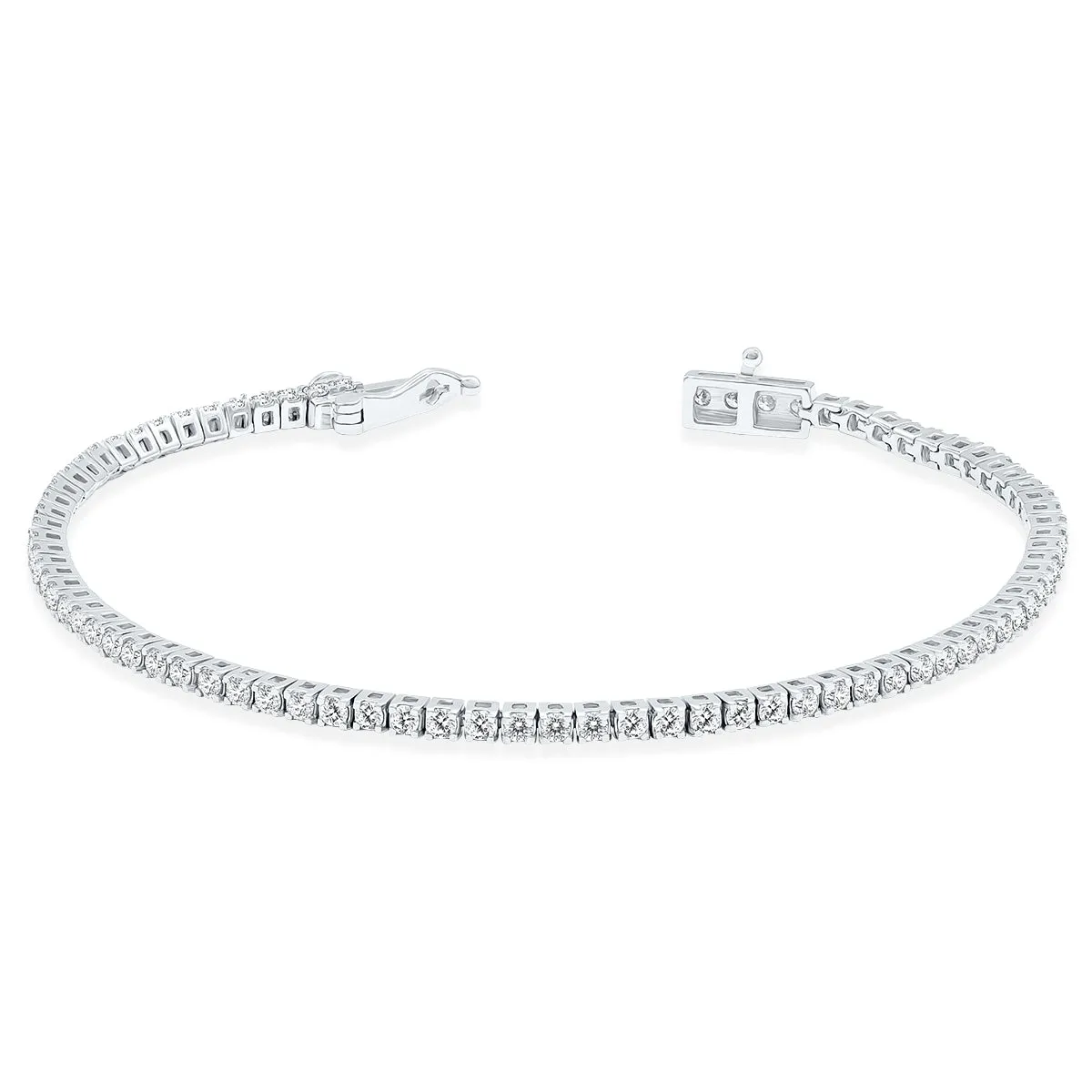 2 Carat Tw Diamond Tennis Bracelet In 14K White Gold