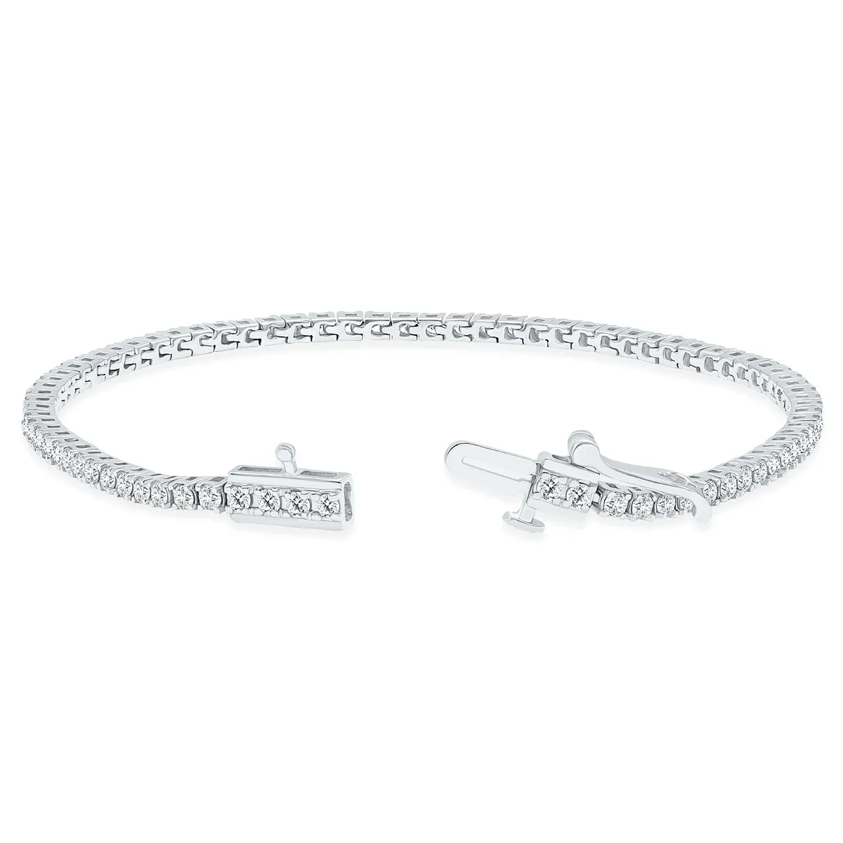 2 Carat Tw Diamond Tennis Bracelet In 14K White Gold