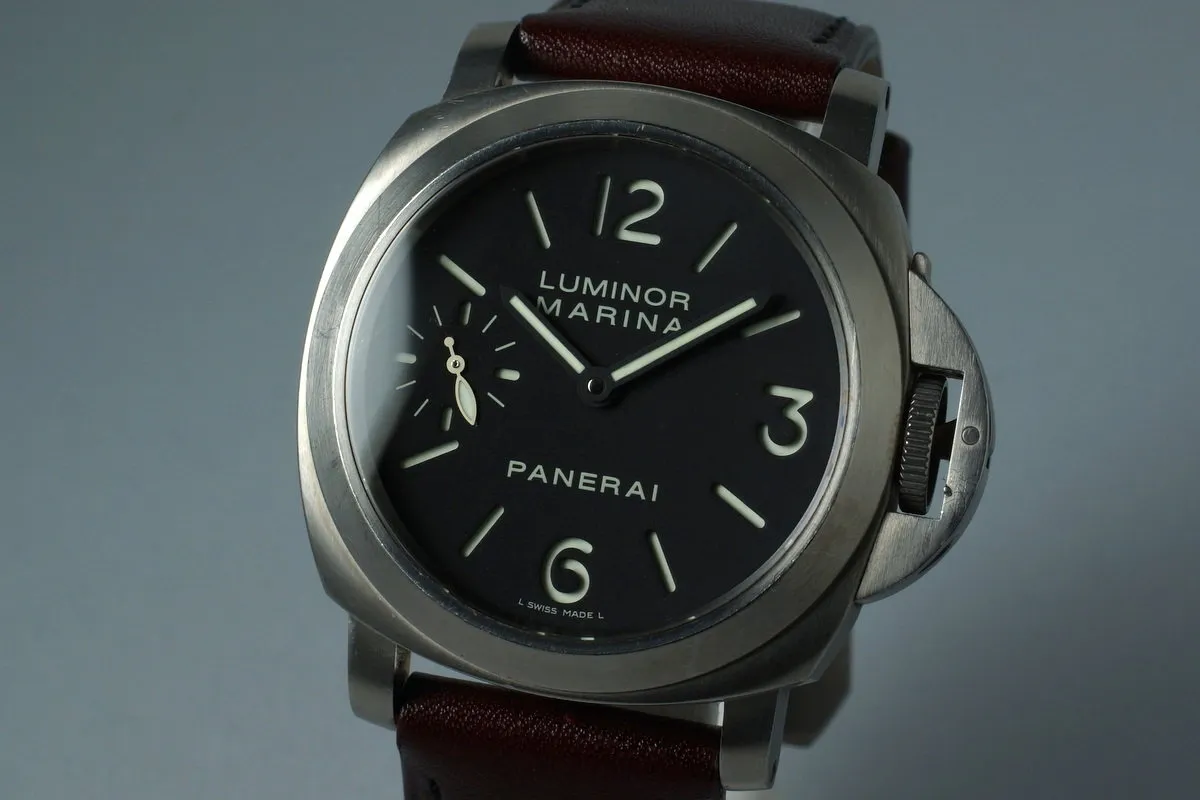 2005 Panerai PAM 177 Titanium Marina with Box and Papers