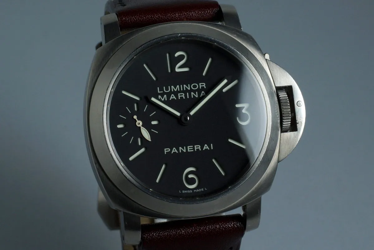 2005 Panerai PAM 177 Titanium Marina with Box and Papers