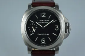 2005 Panerai PAM 177 Titanium Marina with Box and Papers