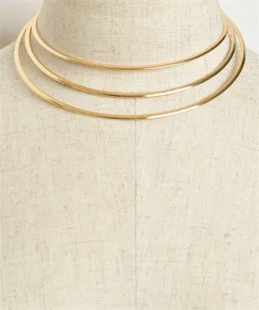 3 layer fashion choker necklace