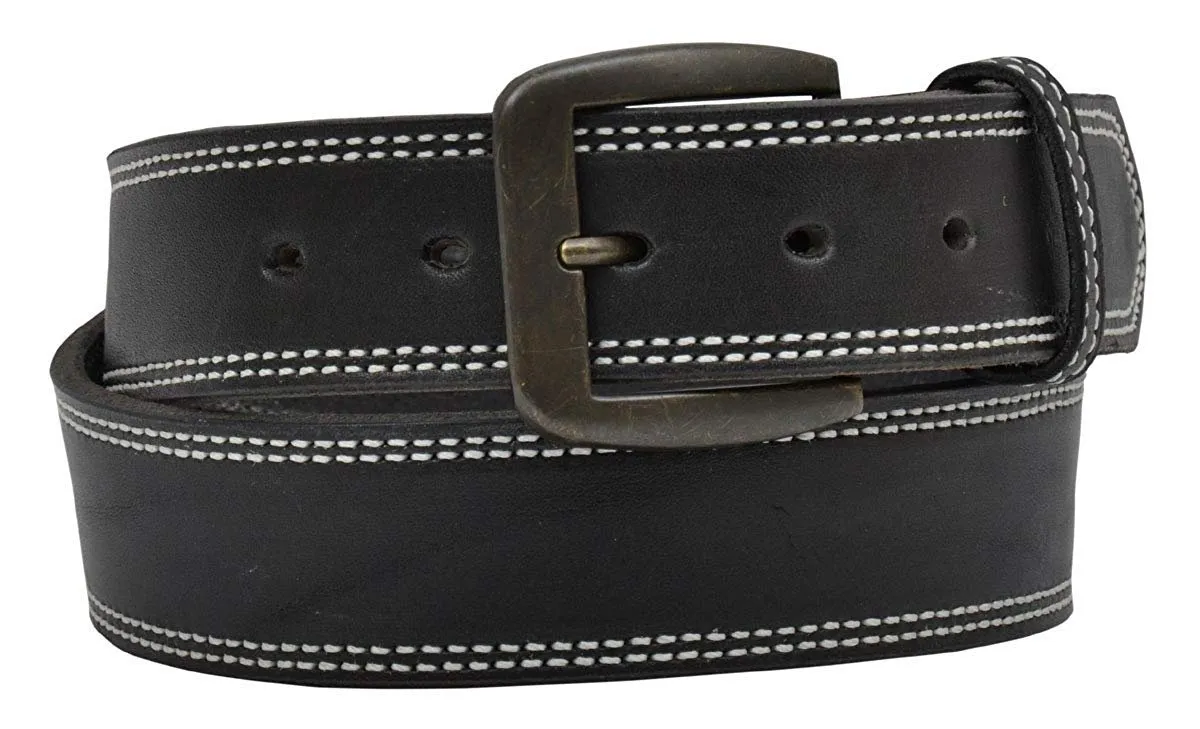 3D 1 1/2" Black Men's Western Basic Belt