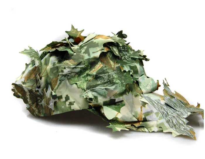 3D Camouflage leaves hunting cap