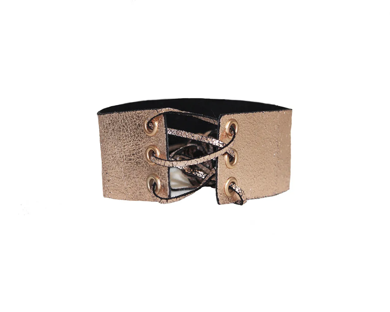 5 Rose gold metallic suede choker - The Pacific Palisades