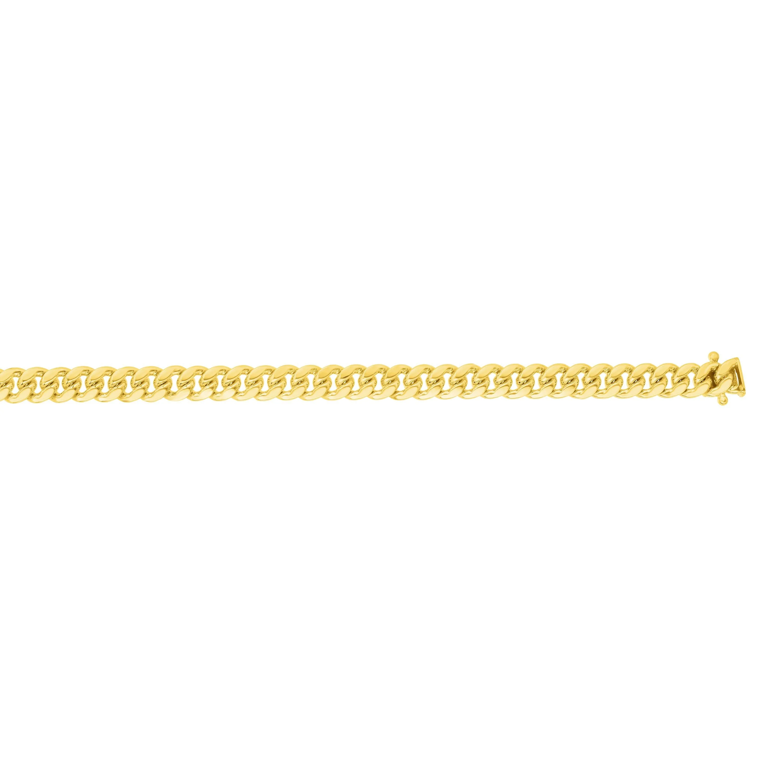 8.5" 14k Yellow Gold 6.14mm Miami Cuban Link Bracelet