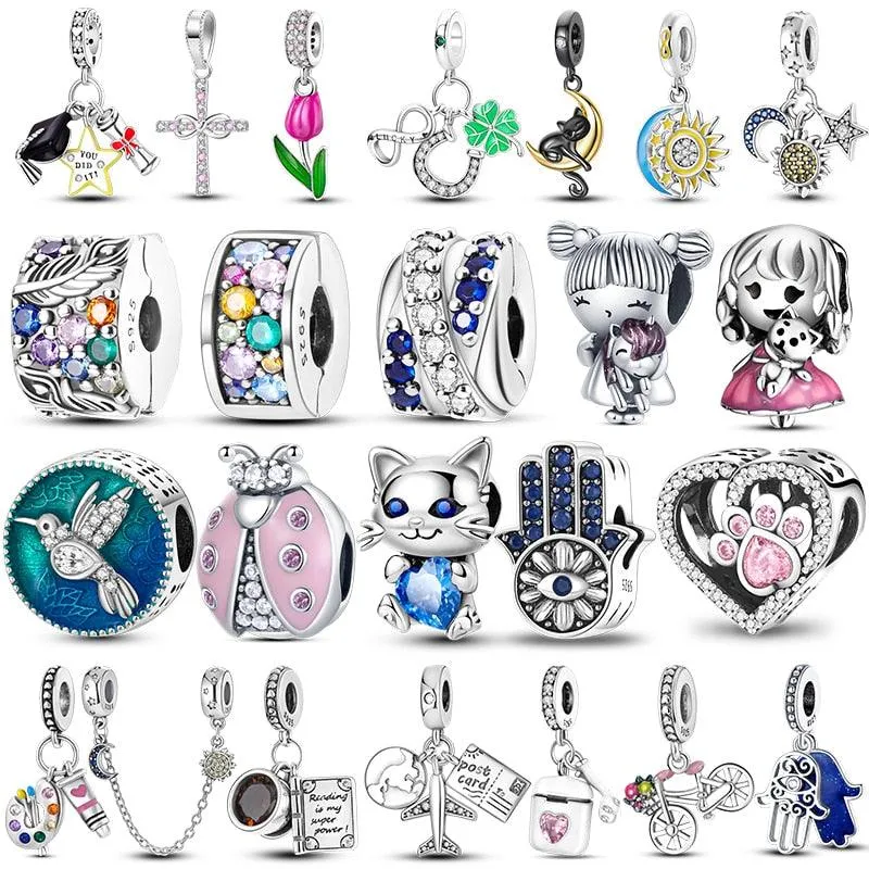 925 Sterling Silver Dangle Charms