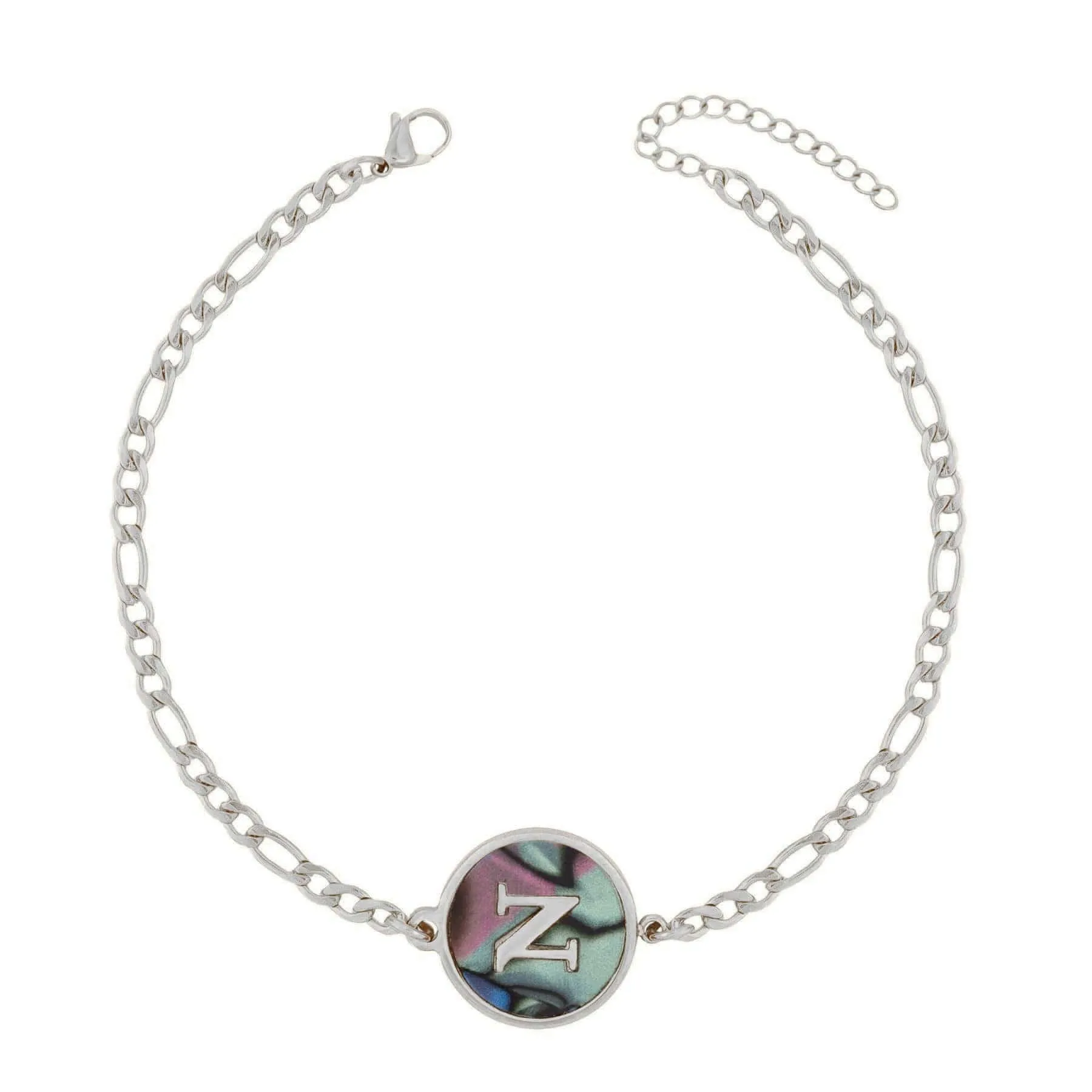 Abalone Initial Bracelet