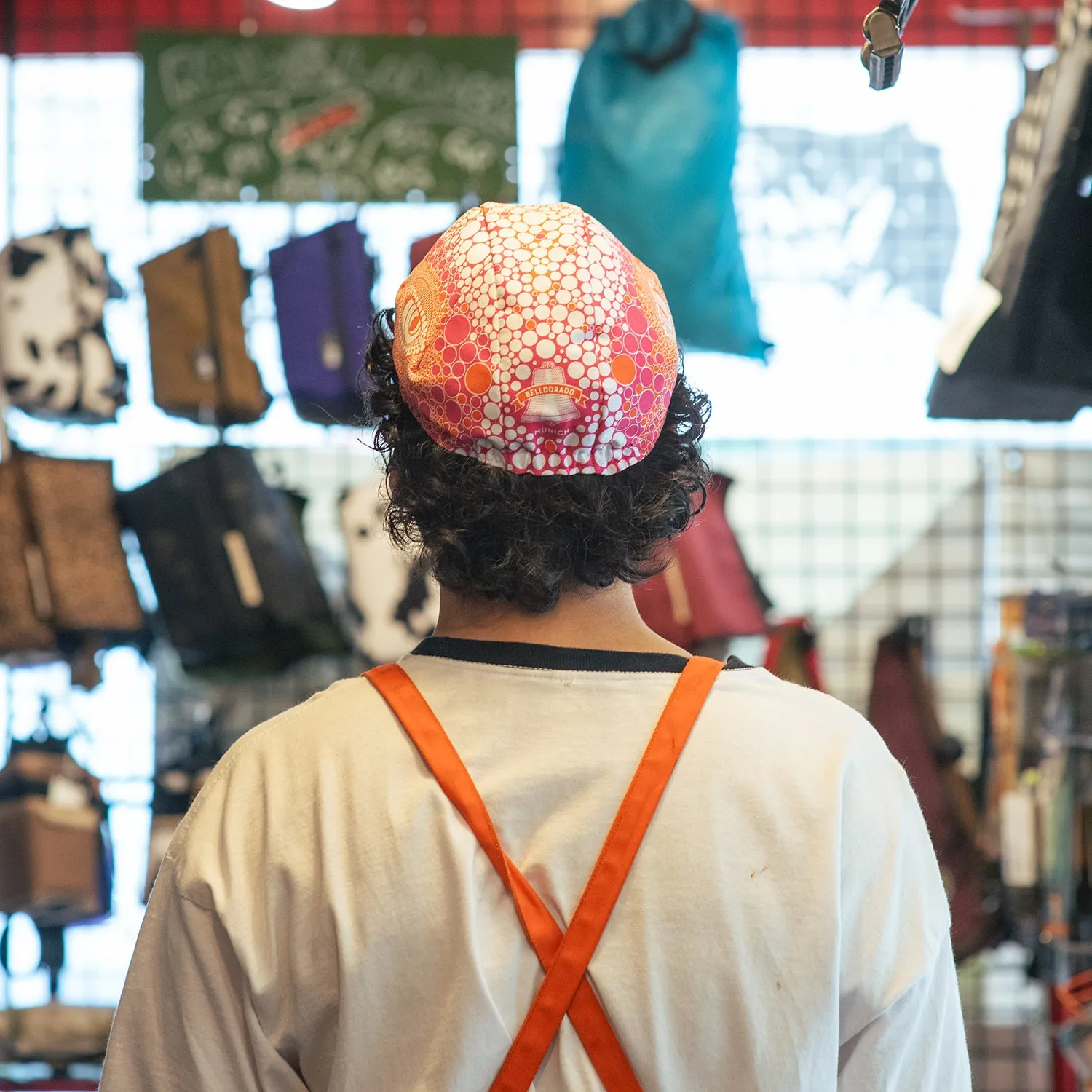 ADAM BELL'S WORKS Kaiman Cycling Cap Rubine Orange/Red 2024