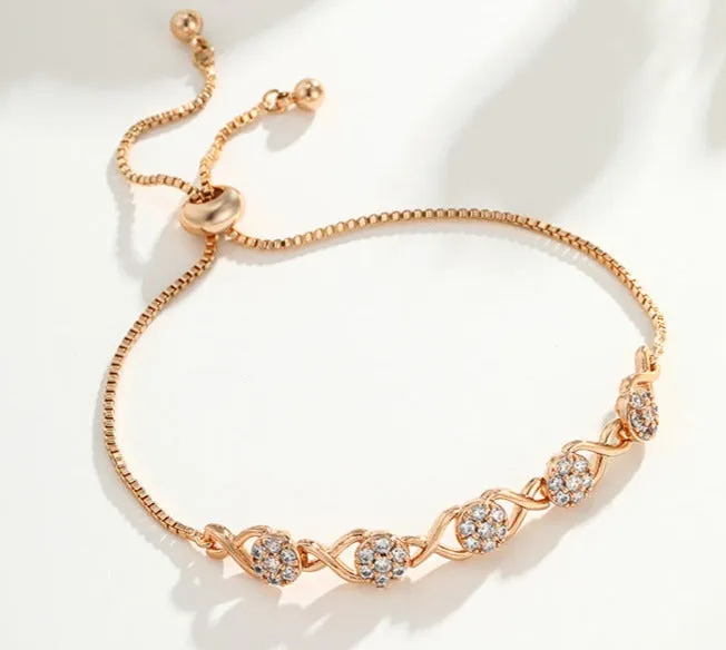 Adjustable hand-girdle pull-out bracelet is a light, luxurious and stylish gift