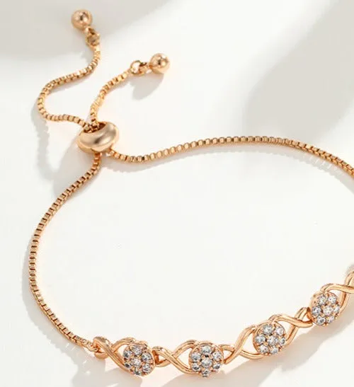 Adjustable hand-girdle pull-out bracelet is a light, luxurious and stylish gift