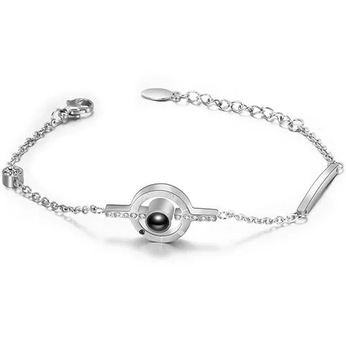 Adjustable Stainless Steel Bracelet with Double Layer Chains