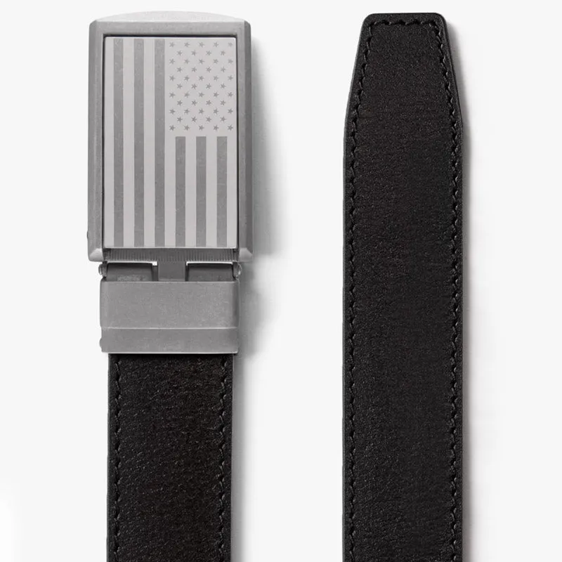 American Flag Full Grain Leather Belt