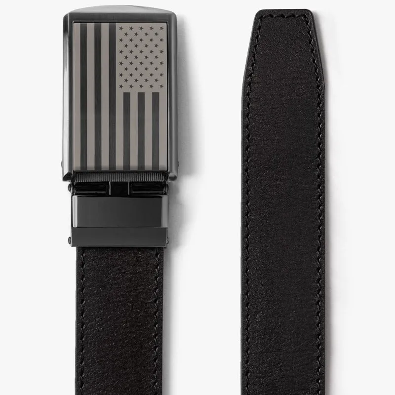 American Flag Full Grain Leather Belt