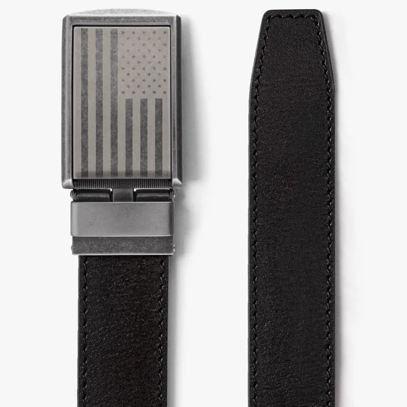 American Flag Full Grain Leather Belt