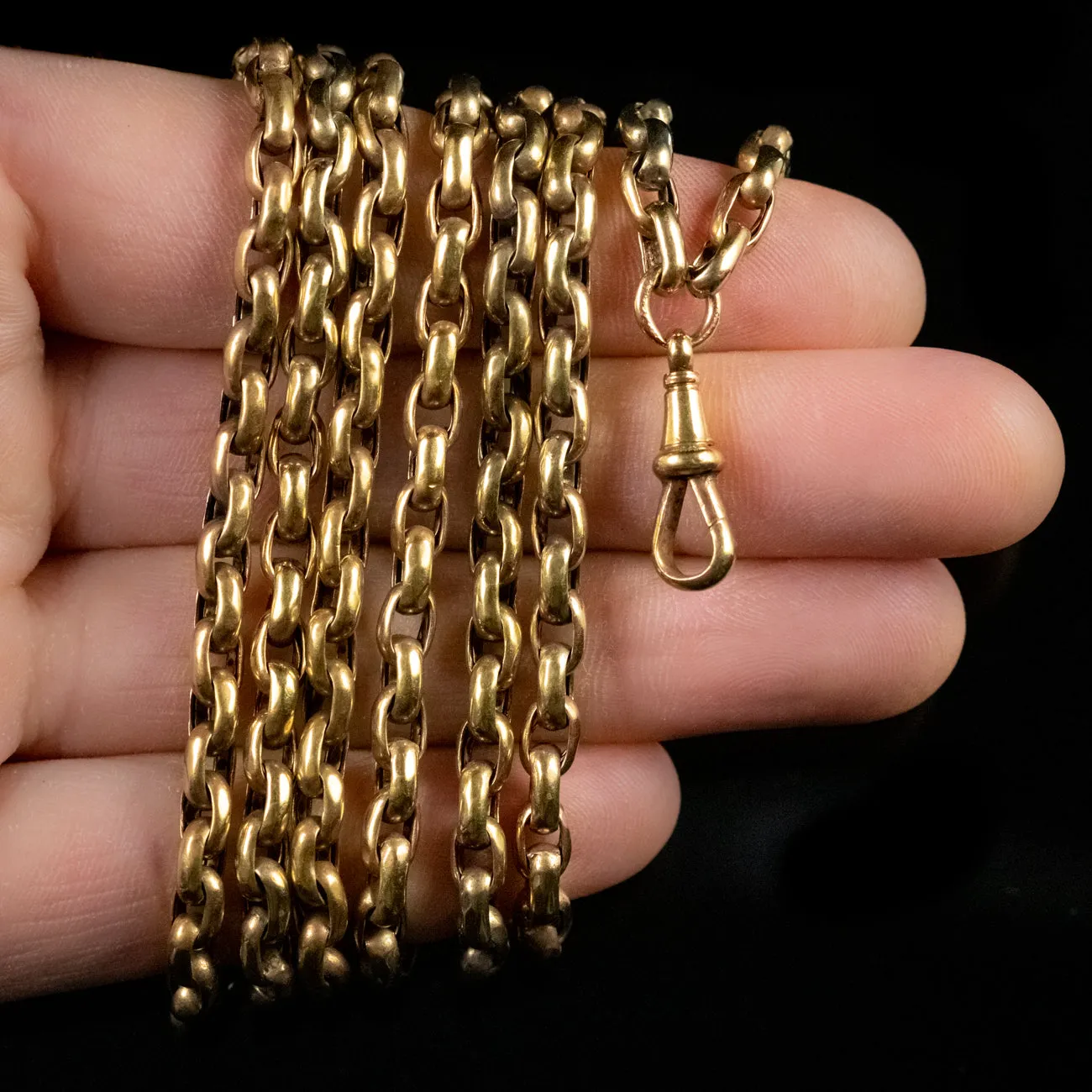 Antique Victorian Guard Chain 18Ct Gold Silver Circa 1880