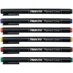 Aristo Pigment Liner -Set of 6 pens