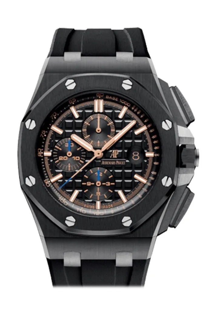 Audemars Piguet Royal Oak Offshore Black Chronograph Dial Ceramic Watch 26405CE.OO.A002CA.02