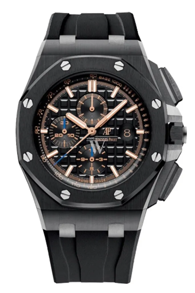 Audemars Piguet Royal Oak Offshore Black Chronograph Dial Ceramic Watch 26405CE.OO.A002CA.02