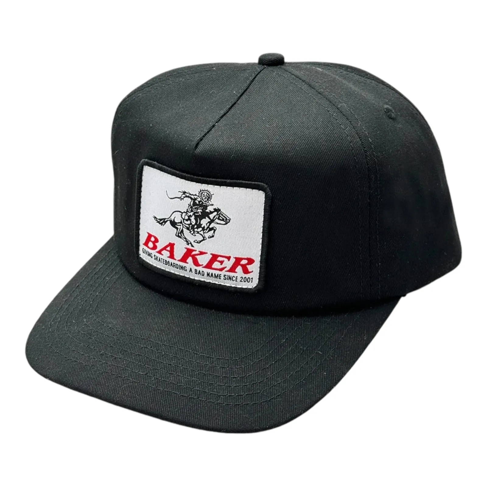 Baker Skateboards Hat Stallion Snapback Black