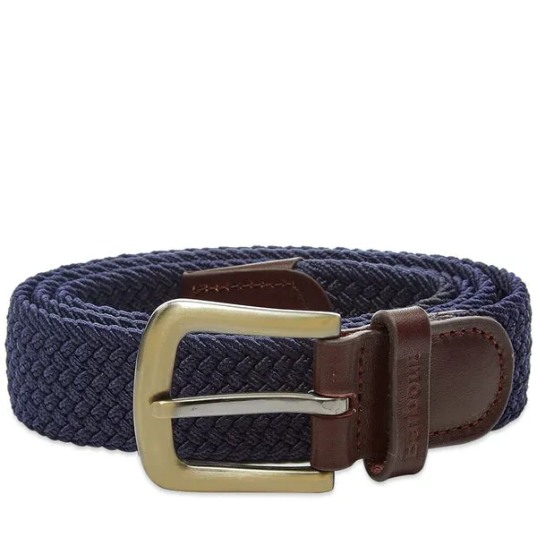 Barbour Stretch Webbing Belt Navy