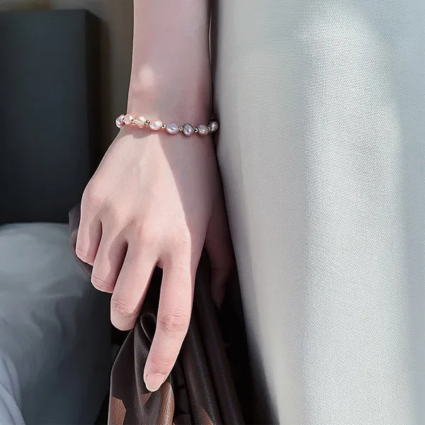 Baroque Faux Pearl Bracelet 巴洛克人造珍珠手鍊 (KJBR16030)