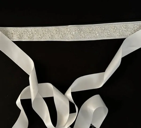 Beaded Ribbon Belt