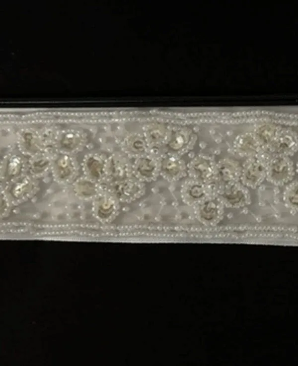 Beaded Ribbon Belt