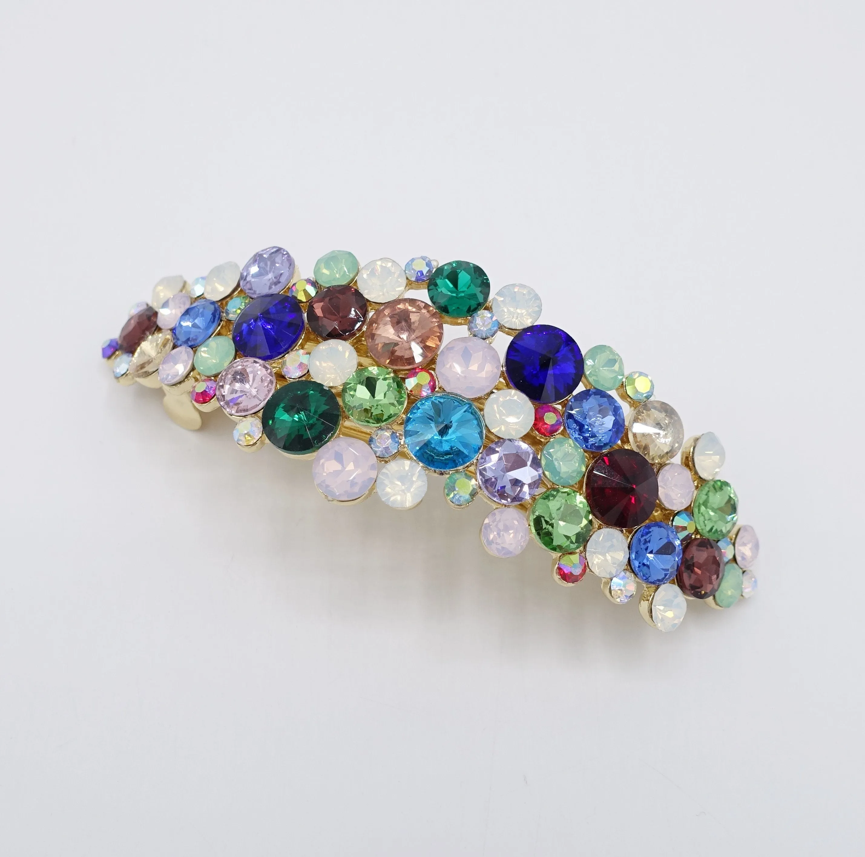 big rhinestone hair barrette,bling hair barrette for women