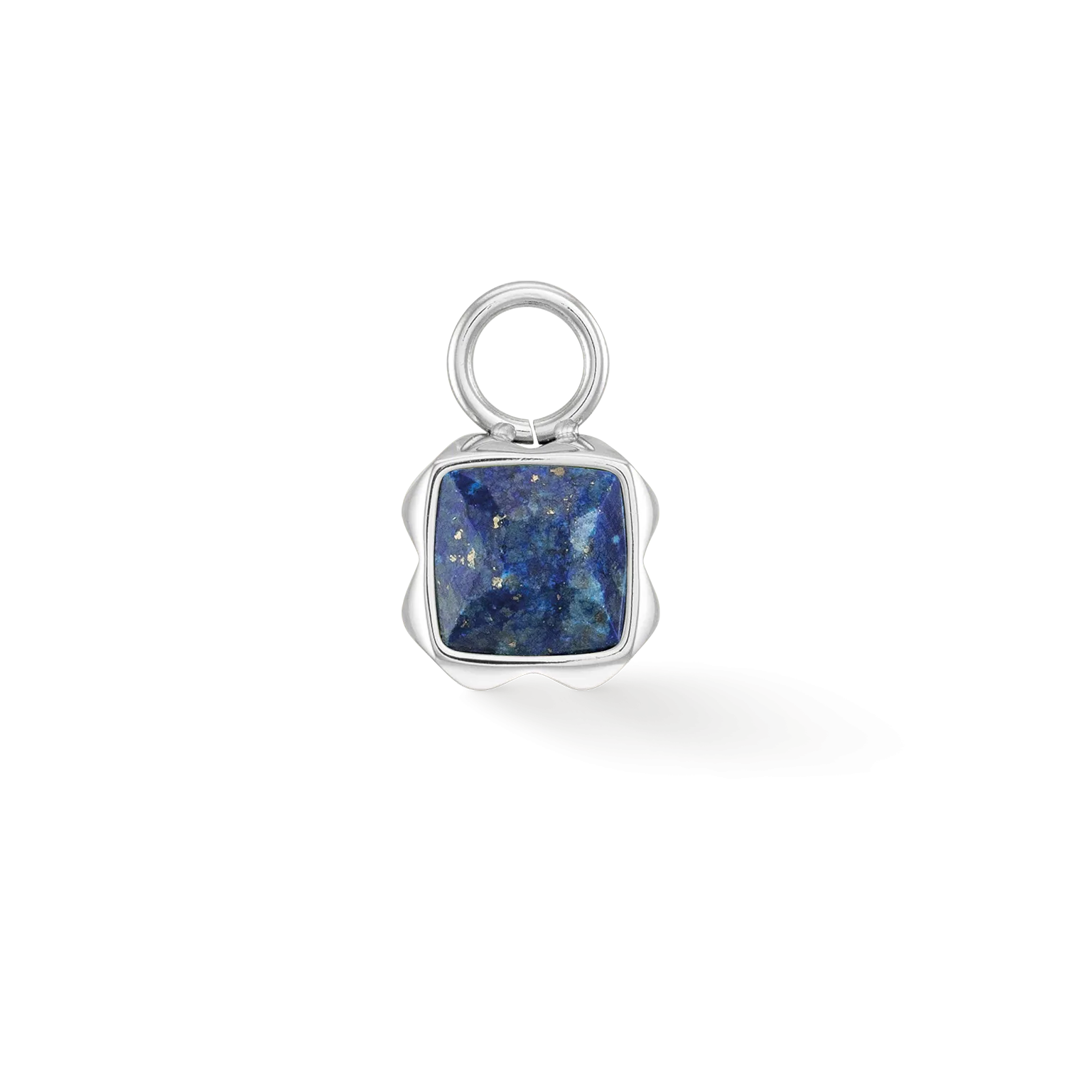 Birthstone September Charm Lapis Lazuli Silver