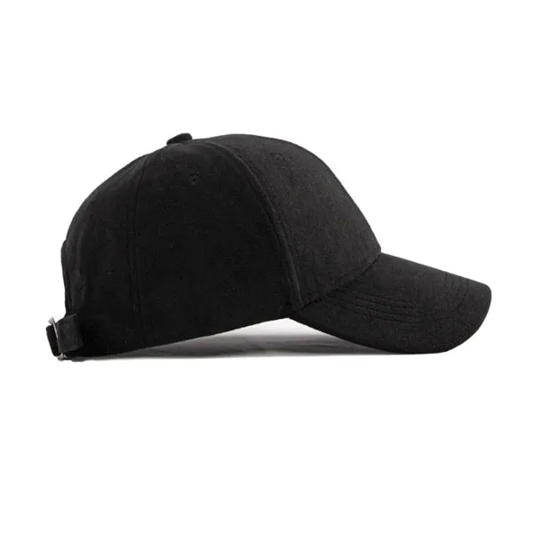 Black Classic Suede Baseball Cap 黑色經典麂皮絨棒球帽 KCHT2323