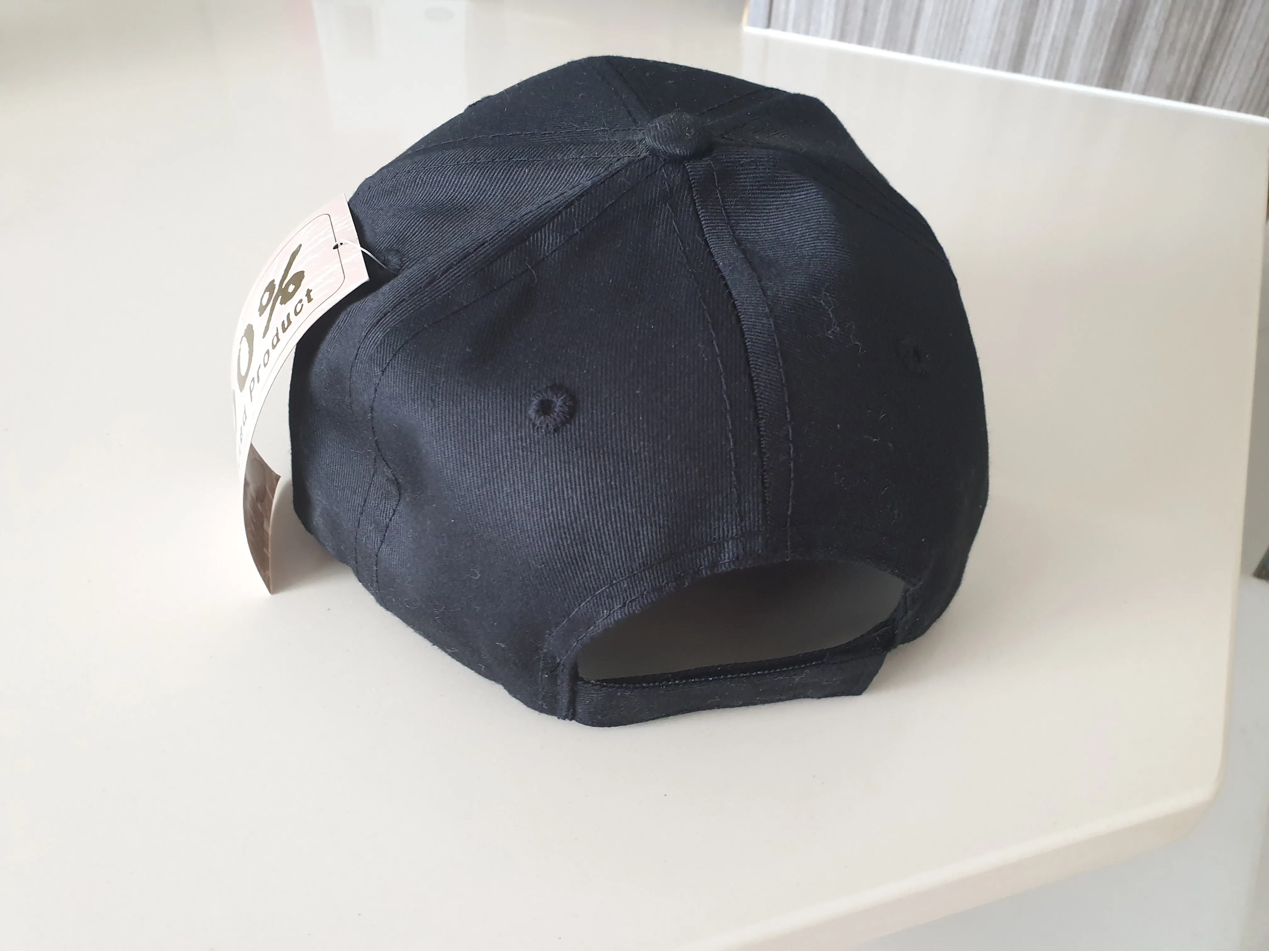 Black Eco Cap or Blue Truckers mesh hat