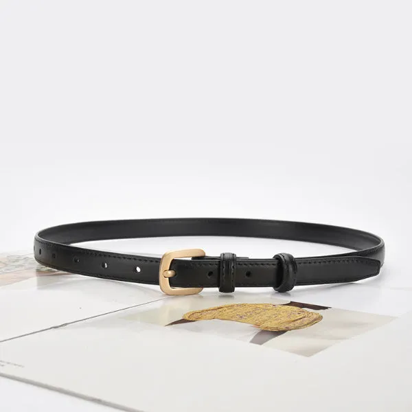 Black Women Genuine Leather Belt 黑色女士真皮皮带 KCBELT1077