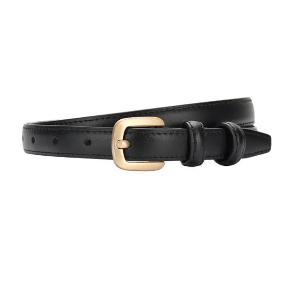 Black Women Genuine Leather Belt 黑色女士真皮皮带 KCBELT1077