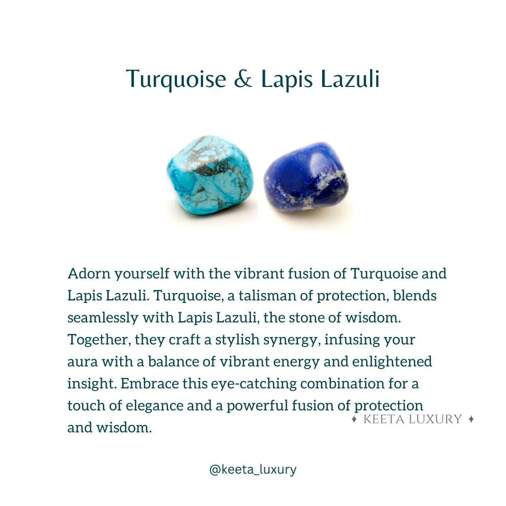 Blue Horizon- Lapis and Turquoise Bracelets