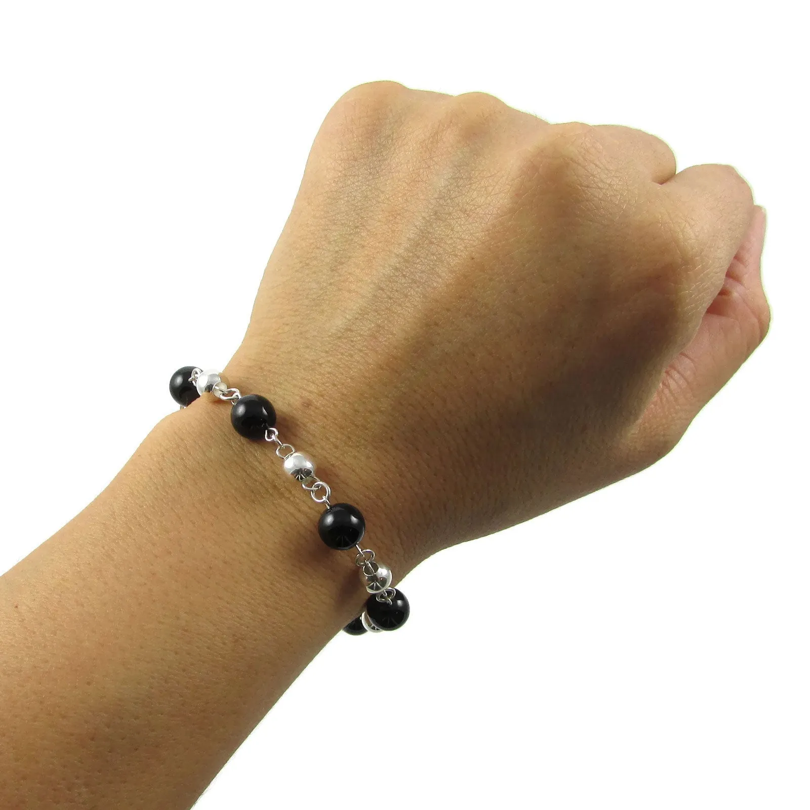 Bolitas Gemstones Bracelet - Black Onyx