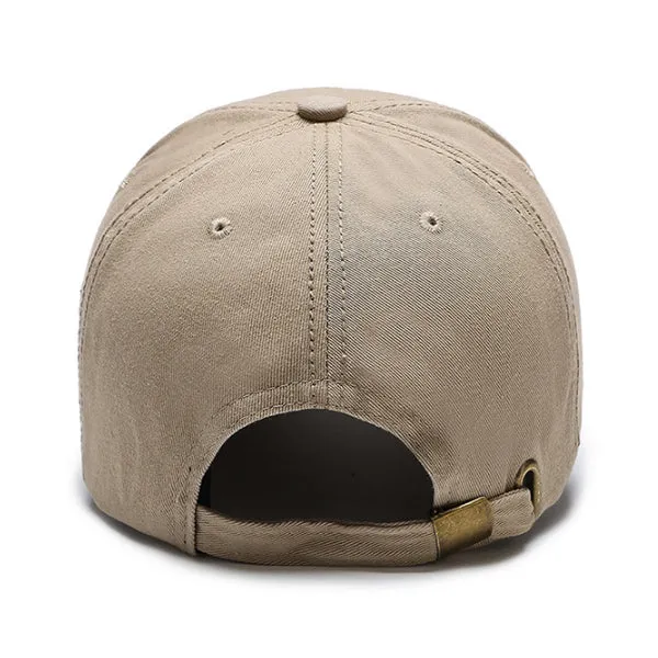 Boston Embroidery Khaki Adjustable Baseball Cap 波士頓刺繡卡其色可調節棒球帽 KCHT2389