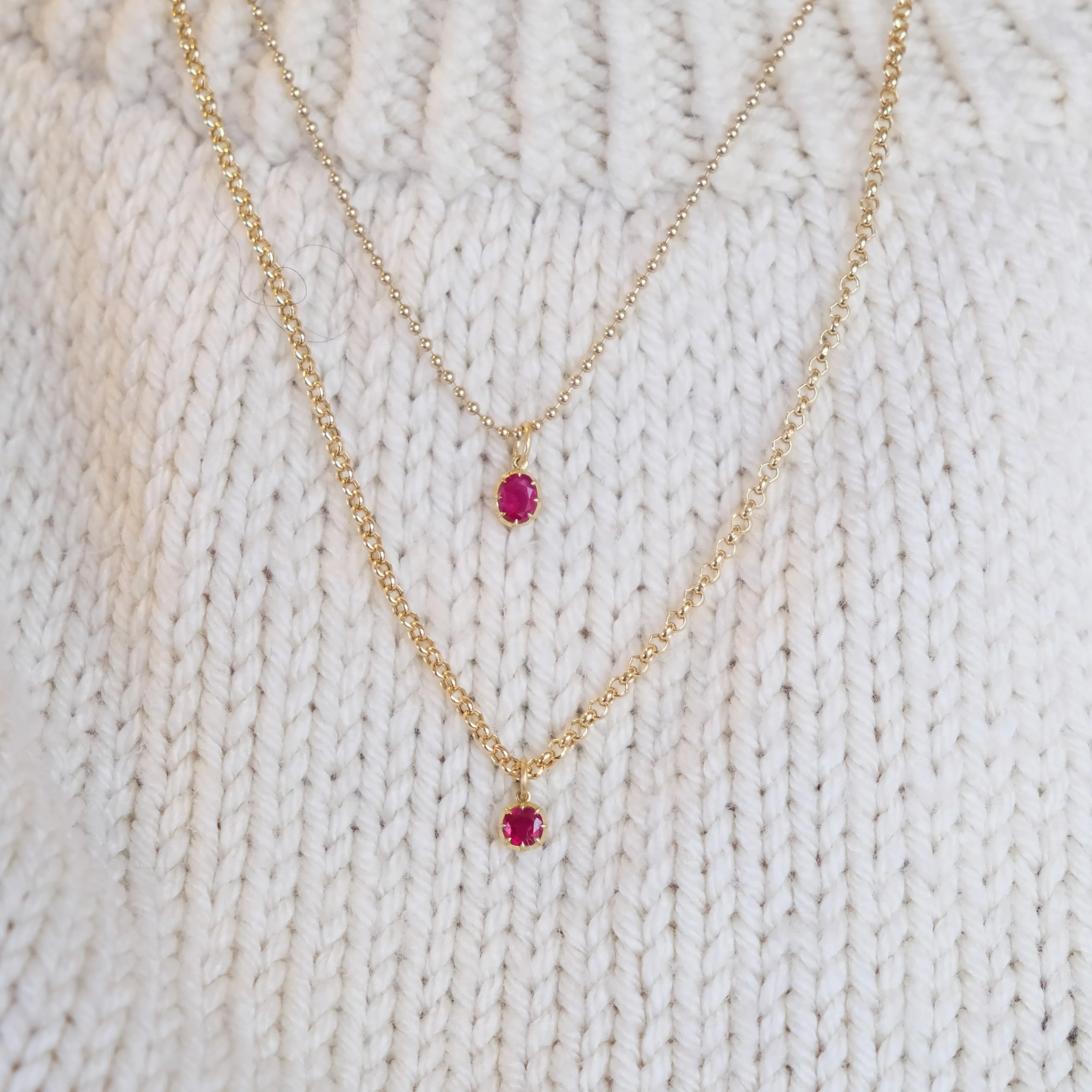 Burmese ruby pendant