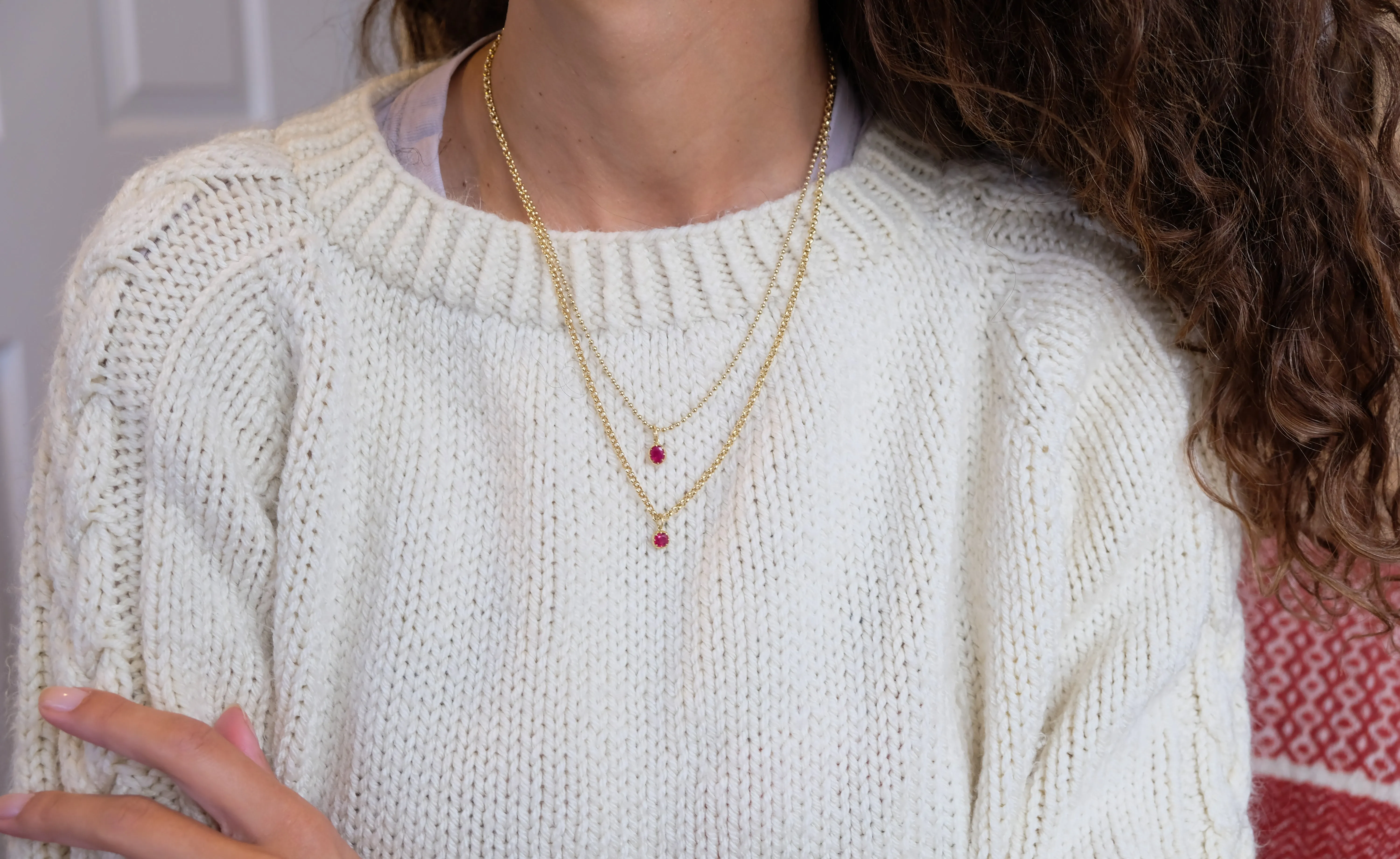 Burmese ruby pendant