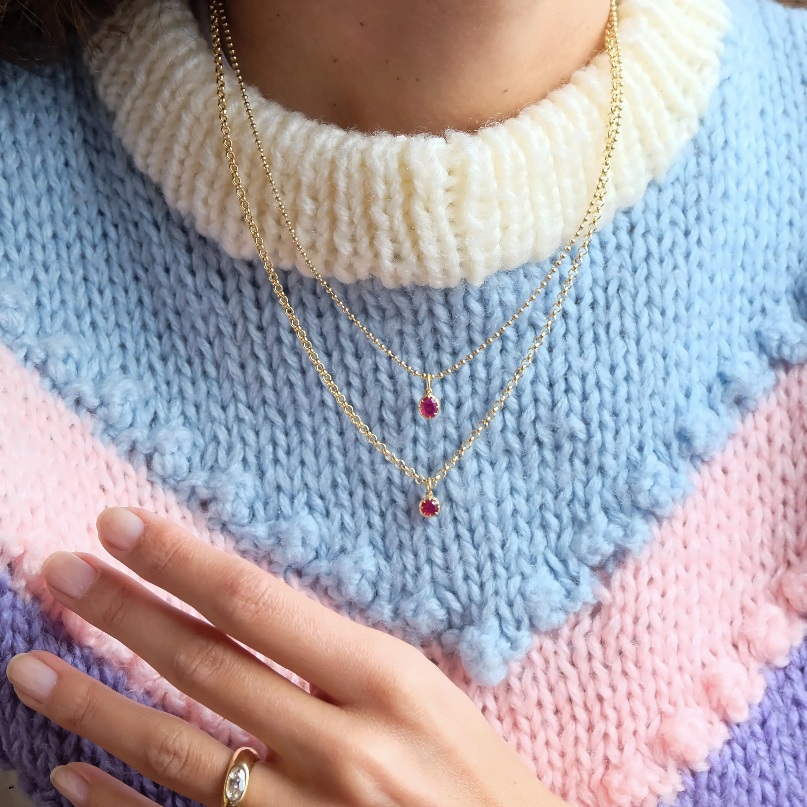 Burmese ruby pendant