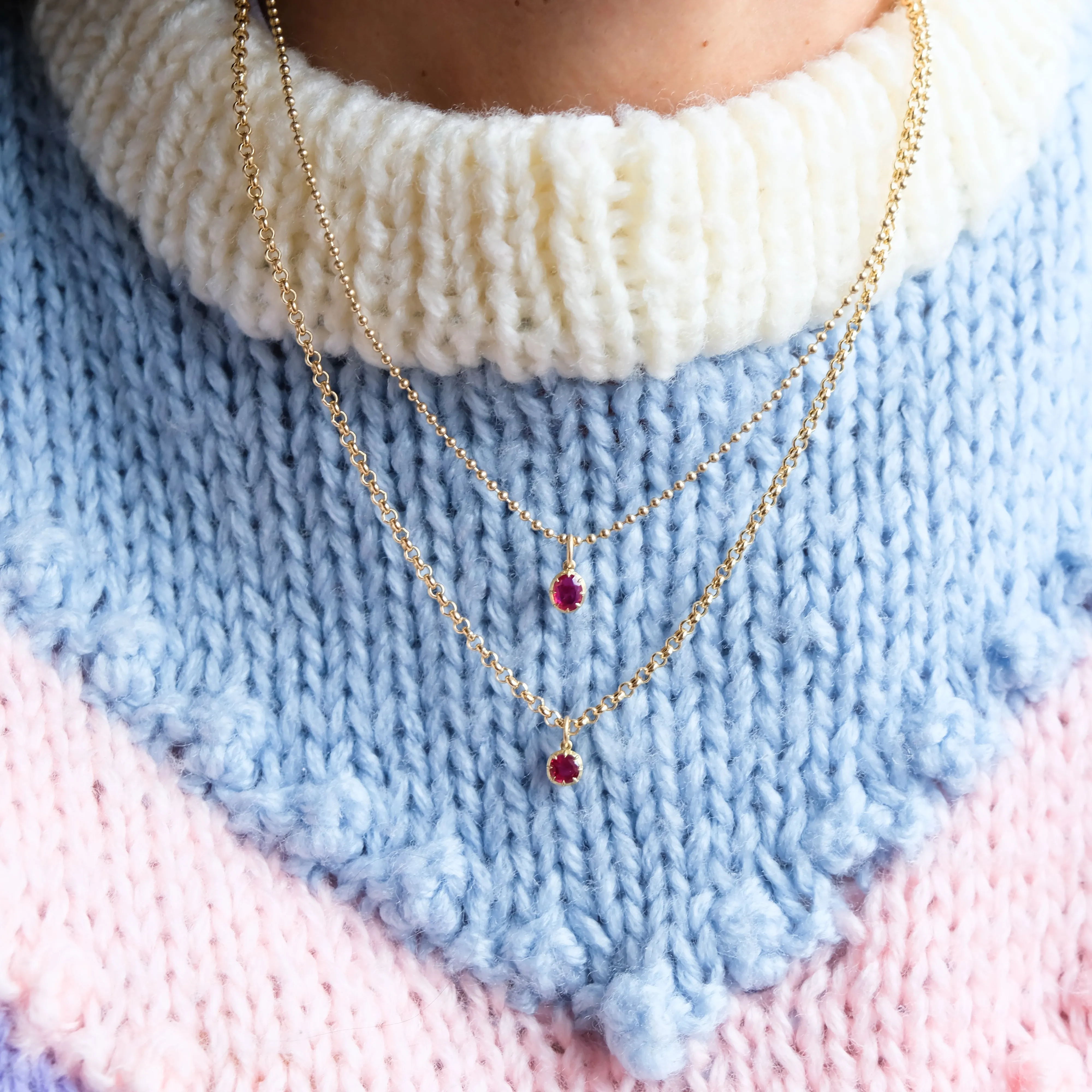 Burmese ruby pendant