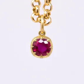 Burmese ruby pendant