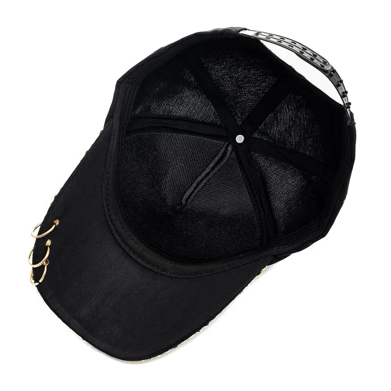 Caps For Women Bow Rhinestones Hoop Trim Design Baseball Cap Women Casual Adjustable Streetwear Outdoor Hats Dropshipping