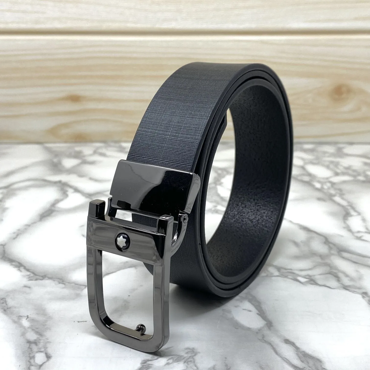 Casual U-Shape Leather Strap Belt For Men-JonasParamount